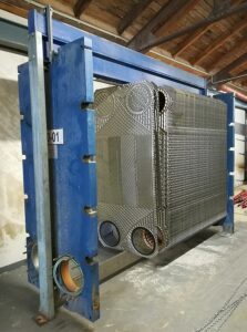 Plate heat exchanger - dismantled